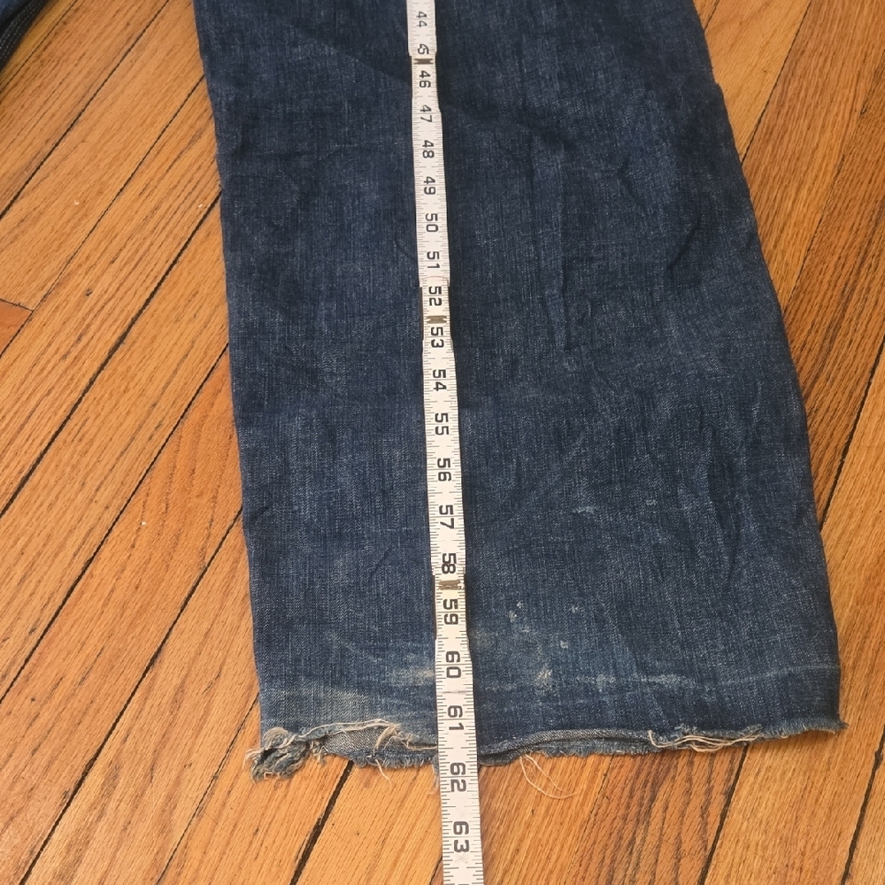Vintage Pre Shrunk Full Count Blue Denim Jumpsuit - Picture 8 of 13